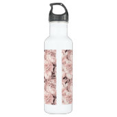 Bouteille D'eau Modèle floral de nom personnalisé (Dos)