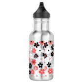 Bouteille D'eau Modèle floral Monogramme moderne (Droite)
