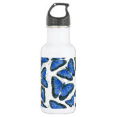 Bouteille D'eau Modèle motif de papillon bleu morpho (Devant)