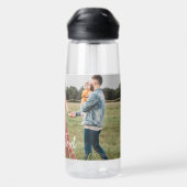 Bouteille D'eau Modèle photo et texte personnalisé (Arrière)