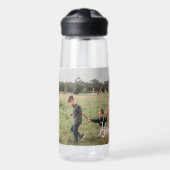 Bouteille D'eau Modèle photo et texte personnalisé (Avant)