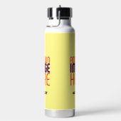 BOUTEILLE D'EAU MODÈLE TEXTE MODERNE PASTEL JAUNE D'IMAGE (Évier)
