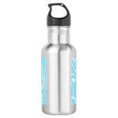 Bouteille D'eau Modèle Zèbre Bleu (Dos)