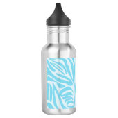 Bouteille D'eau Modèle Zèbre Bleu (Gauche)