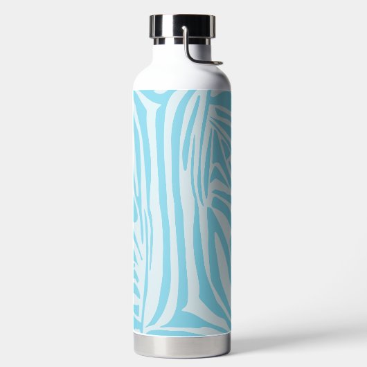 Bouteille D'eau Modèle Zèbre Bleu (Droite)