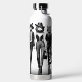 Bouteille D'eau Modèles de piste d'Hep Cat marchant sur le trottoi (Droite)