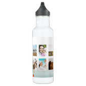 Bouteille D'eau Modern Best Mom Ever Floral Photo Collage (Droite)