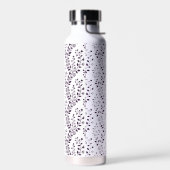 Bouteille D'eau Modern Boho Floral Pattern Plum White (Gauche)