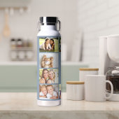Bouteille D'eau Modern Love 10 Photo Collage Dusty Blue
