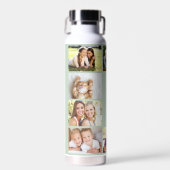 Bouteille D'eau Modern Love 10 Photo Collage Sage Green (Avant)