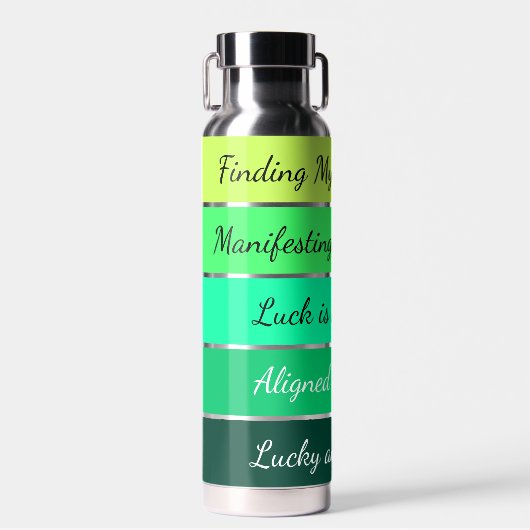 Bouteille D'eau Modern St. Patrick’s Day Gradient (Avant)