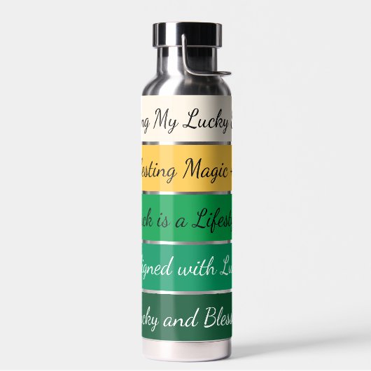 Bouteille D'eau Modern St. Patrick’s Day Gradient (Gauche)