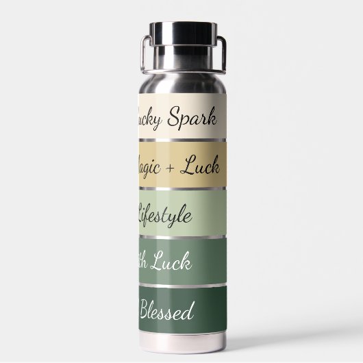 Bouteille D'eau Modern St. Patrick’s Day Gradient (Arrière)