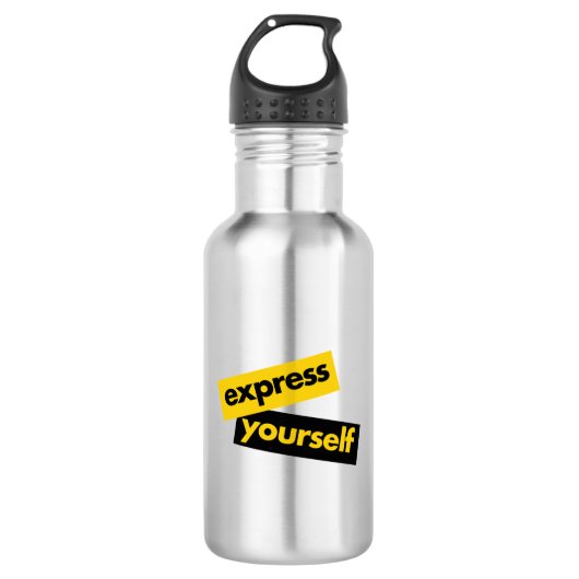 Bouteille D'eau Modern, vibrant, bold graphic of Express Yourself (Devant)