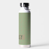 Bouteille d'eau moderne beige vert sans couture  (Gauche)
