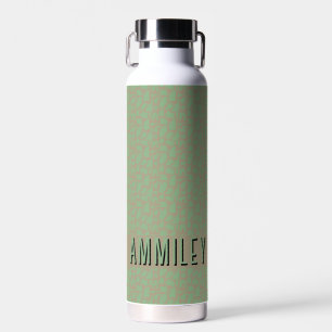 Bouteille d'eau moderne beige vert sans couture