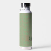 Bouteille d'eau moderne beige vert sans couture  (Plage)