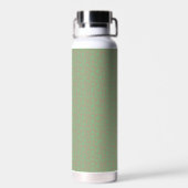Bouteille d'eau moderne beige vert sans couture  (Arrière)