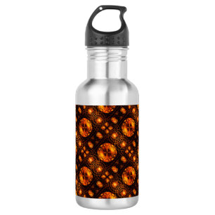 Bouteille D'eau Moderne Bohème Élégant Motif d'Art Abstrait en Or