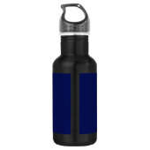 BOUTEILLE D'EAU MODERNE ÉDITABLE CUTE MARINE BLEU IMAGE MODÈLE TEX (Dos)