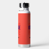BOUTEILLE D'EAU MODERNE ÉDITABLE ROUGE ORANGE MODÈLE TEXTE D'IMAGE (Évier)