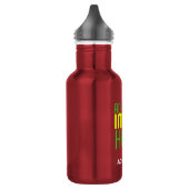 BOUTEILLE D'EAU MODERNE ÉDITABLE SIMPLE OXBLOOD IMAGE MODÈLE TEXTE (Gauche)