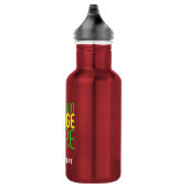 BOUTEILLE D'EAU MODERNE ÉDITABLE SIMPLE OXBLOOD IMAGE MODÈLE TEXTE (Droite)