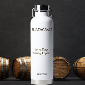 Bouteille D'eau Moderne Élégant Classique Personnalisé Enseignant