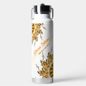 Bouteille D'eau Moderne Mandala Doodle Floral Orange Blush 3D (Salle de sport)