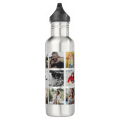 Bouteille D'eau Moderne NOUS VOUS AIMONS MUM Photo Collage Cool (Droite)
