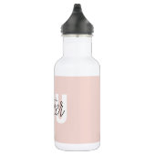 Bouteille D'eau Moderne Pastel Rose Vous Comptez Inspiration Citat (Droite)