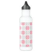 Bouteille d'eau moderne rose et gris Motif (Gauche)