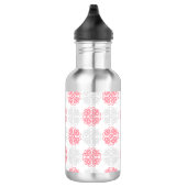 Bouteille d'eau moderne rose et gris Motif (Droite)