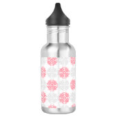 Bouteille d'eau moderne rose et gris Motif (Gauche)
