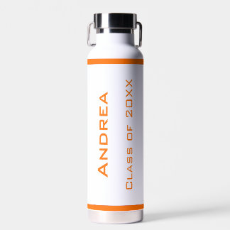 Bouteille D'eau Moderne simple Graduation personnalisée Orange
