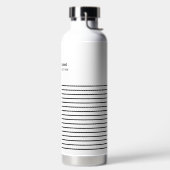 Bouteille d'eau moderne tendance minimaliste éléga (Droite)