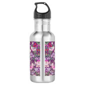Bouteille D'eau Moderne Violet William Morris Voleur de Fraises (Dos)