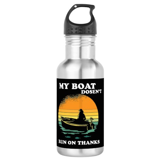 Bouteille D'eau Mon bateau ne fonctionne pas grâce (Devant)
