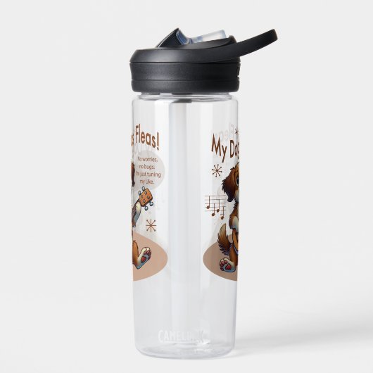 Bouteille D'eau Mon Chien A Fleas Ukulele Tuning Chanson (Gauche)