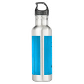 Bouteille D'eau Mon chien ne lui permettrait pas de boire - Bleu (Dos)