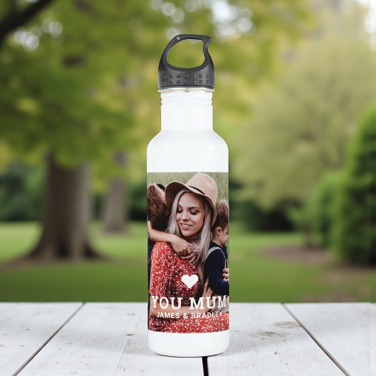 Bouteille D'eau MON COEUR VOUS AIME MUM Fête des Mères Photo