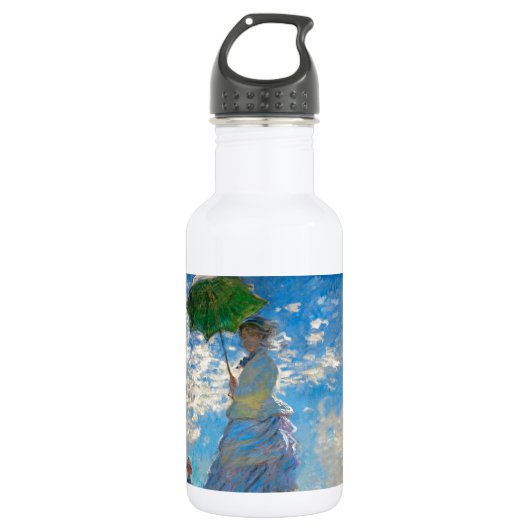 Bouteille D'eau Monet Femme Parasol Impressionnisme (Devant)