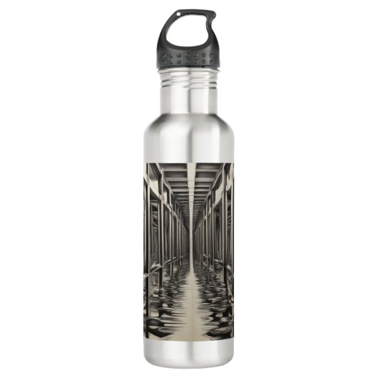 Bouteille D'eau Monochrome Depth/Stainless Steel Art Bottle (Devant)