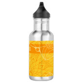 Bouteille d'eau Monochrome Orange Mandala personna (Droite)