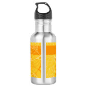 Bouteille d'eau Monochrome Orange Mandala personna (Dos)