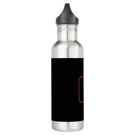 Bouteille D'eau Monogram de Styled | Pink & Black (Gauche)