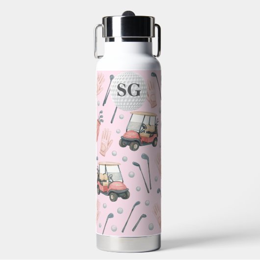 Bouteille D'eau Monogram Pink Golf Gear (Salle de sport)