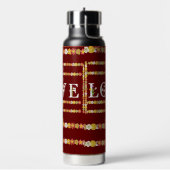 Bouteille D'eau Monogram Rustique Daisy Floral Amour (Gym)