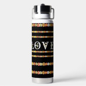 Bouteille D'eau Monogram Rustique Fleur de Marguerite Amour (Arrière)