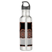 Bouteille D'eau Monogram Safari Coucher de soleil Bohemian Polka D (Dos)